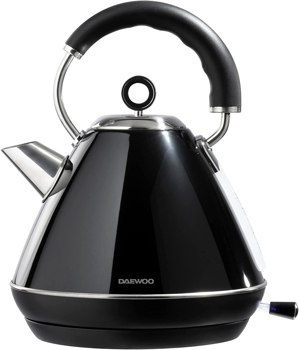 Daewoo Kensington Collection 1.7L Pyramid Kettle 3000W (Black) (UK Plu ...