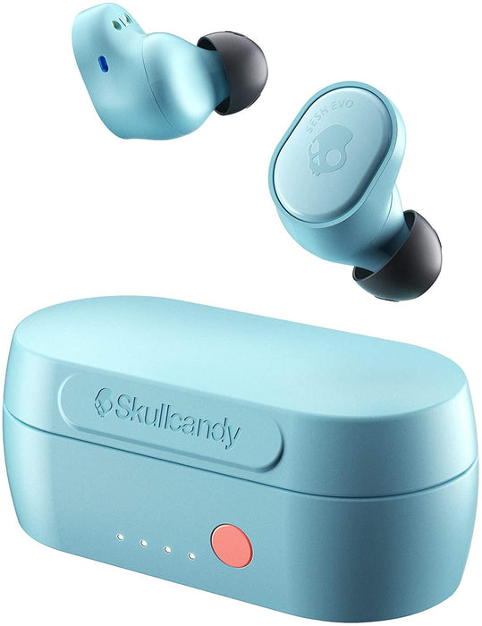 Skullcandy Sesh Evo True Wireless Bluetooth In-Ear Headphones (Black, Deep Red &Bleached Blue)
