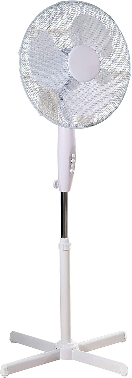 Daewoo 16" Pedestal Fan (White) (UK Plug)