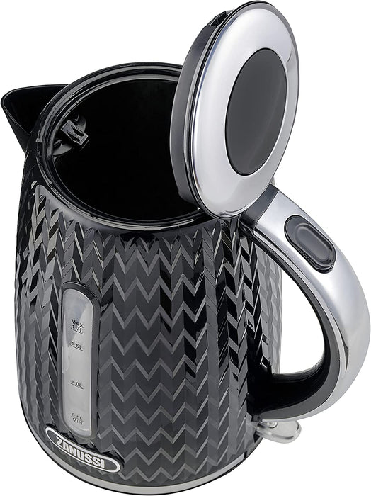 Zanussi Digital Cordless Kettle(Black &  White)