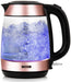 Tower Rose Gold 3KW 1.7L Glass Rose Gold Kettle