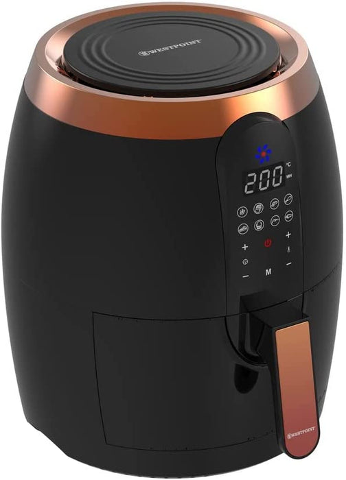 Westpoint Digital Air Fryer 3.5L 1200-1400W (Black-Rose Gold Accents) (UK Plug)