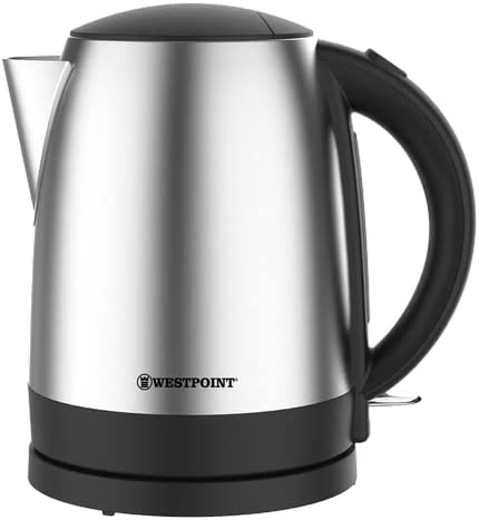 Westpoint Kettle 1.7L 1850-2200W (Stainless Steel & Black) (UK Plug)