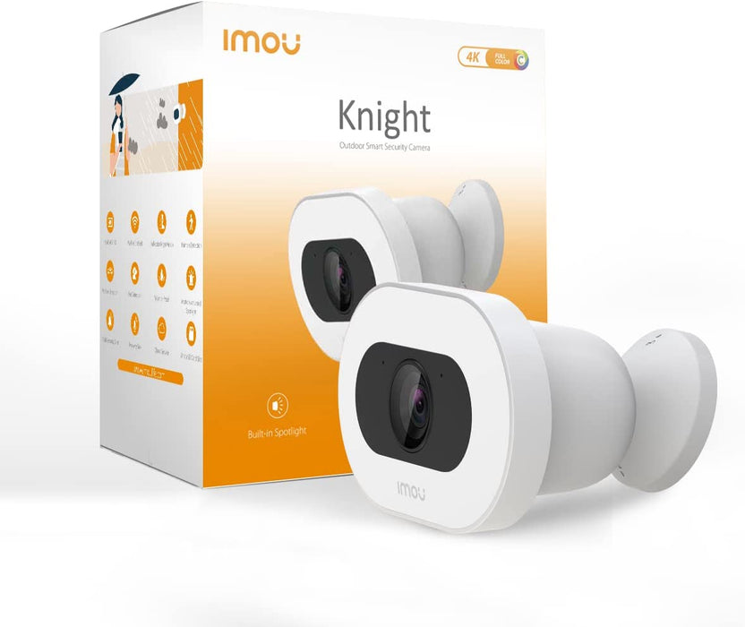 IMOU  Outdoor Camera Light, 4K, Built in Light, Full Colour Night VisionAI Human Detection,  2 Way Audio, 110dB Siren, Local Hot-Spot Connection, H.265