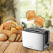 Westpoint 2 Slice Toaster 730-870W (Stainless Steel & Black) (UK Plug)