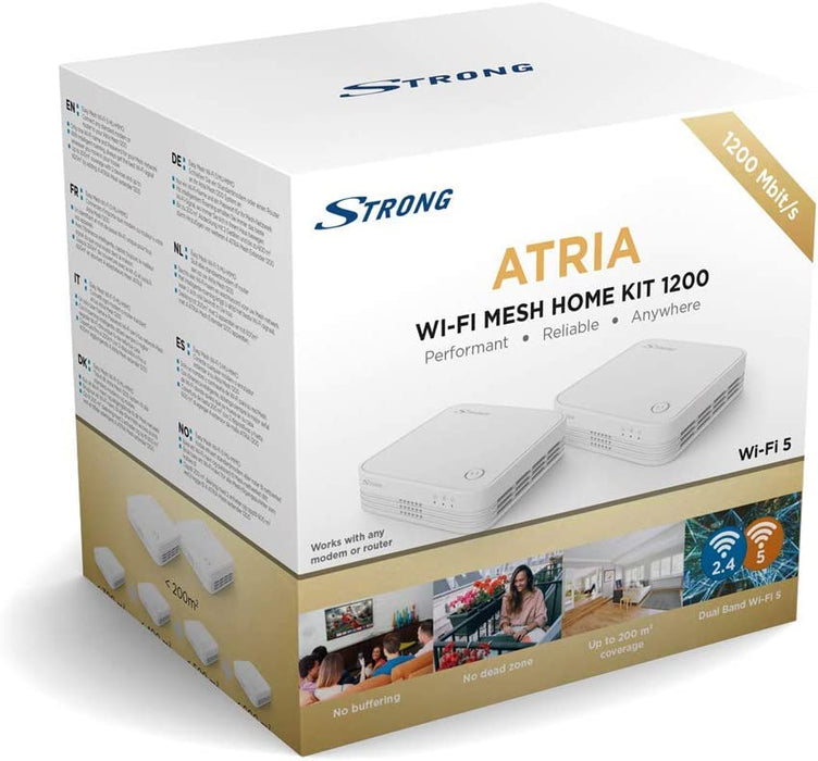 Strong Wi-Fi ATRIA MeshKit 1200 Wi-Fi 5 (White) (UK Plug)