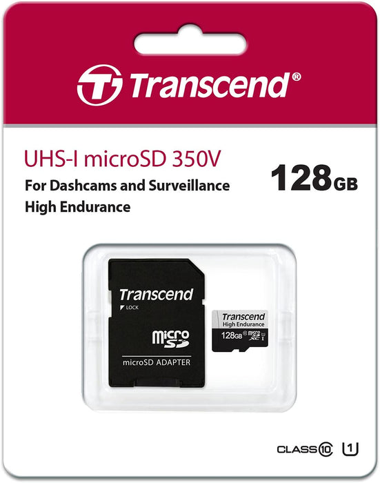 Transcend High endurance card Cont Recording microSD 128GB microSD UHS-I U1 High Endurance TLC