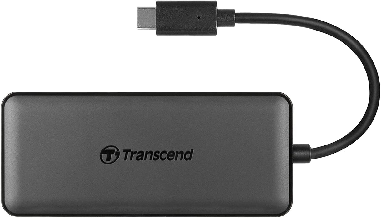 Transcend External USB HUB 3-Port Hub,1-Port PD,SD/MicroSD Reader, USB 3.2 Gen 2,Type C