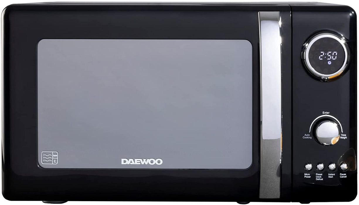 DAEWOO KENSINGTON 20L 800W MICROWAVE (BLACK & RED)