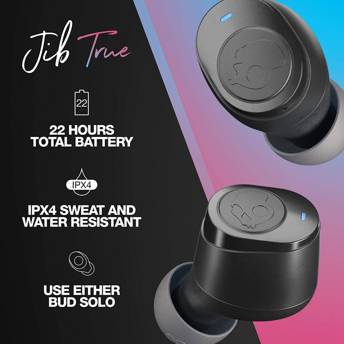 Skullcandy Jib True Wireless Bluetooth In-Ear Headphones (Black) /Audio