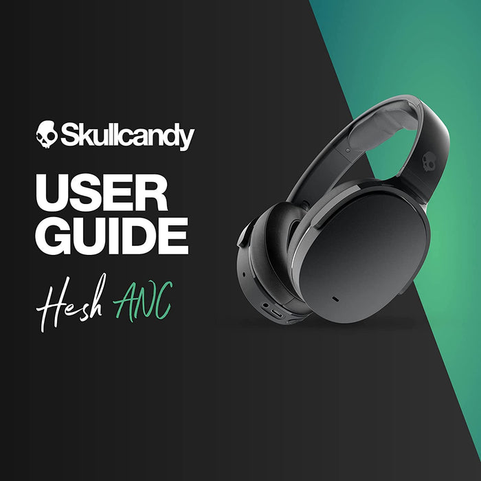 Skullcandy Hesh ANC Wireless Bluetooth Noise Cancelling Over-Ear Headphones (True Black & White)
