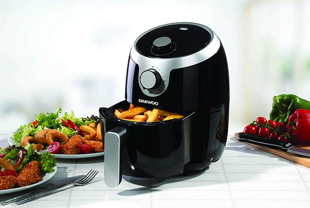 Daewoo Healthy Living 2L Single Pot Air Fryer (Black) (UK Plug)