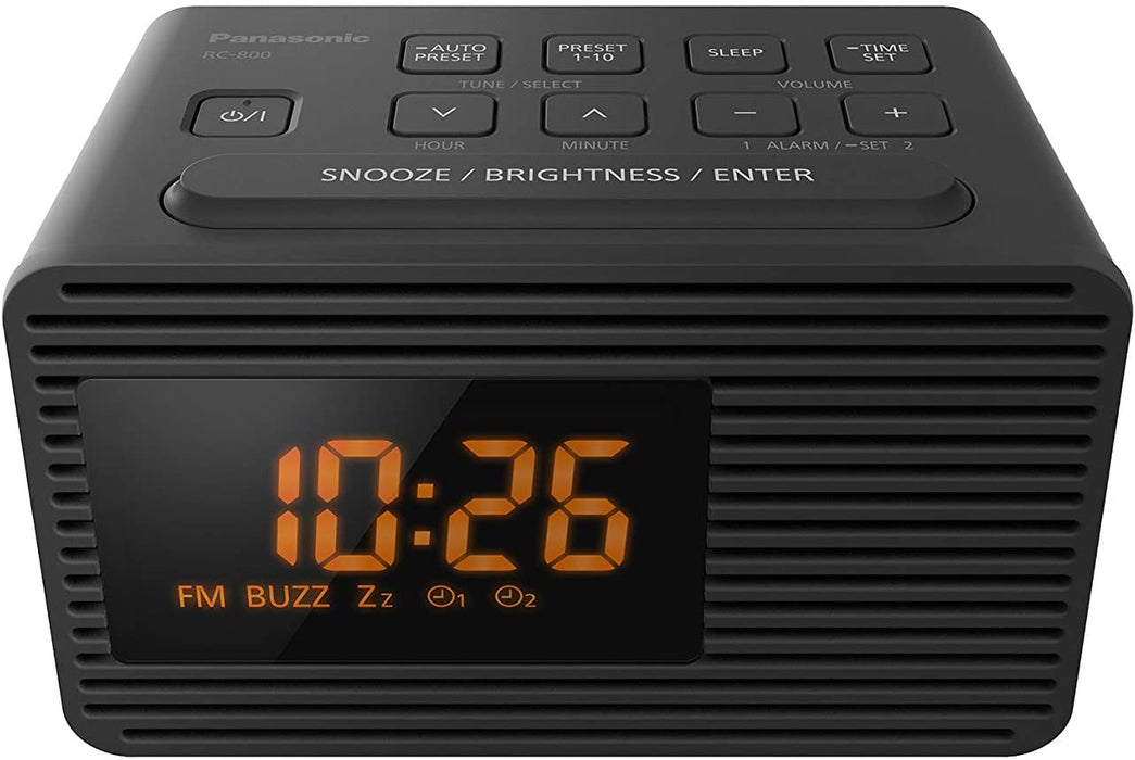 Panasonic RC-800EG-K User-friendly FM Radio (EU Plug)