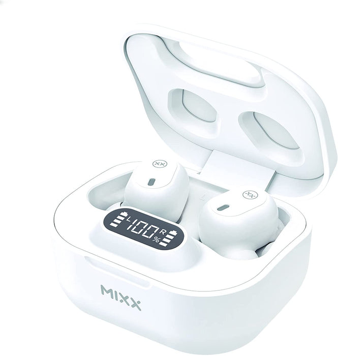 Mixx Streambuds Dots Charge True Wireless Earphones (Black & White)