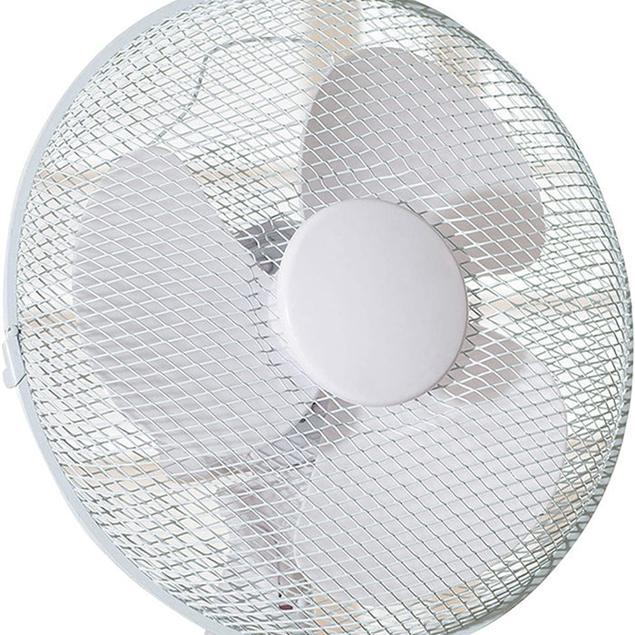 Daewoo 12" Desk Fan (White) (UK Plug)